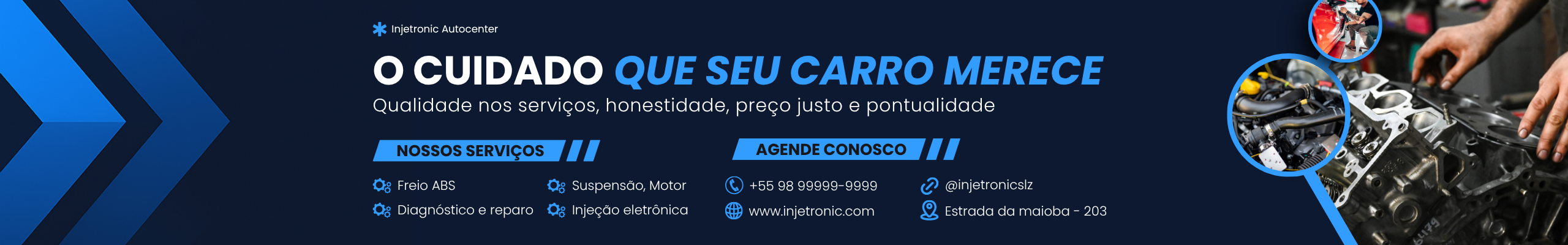 Banner os cuidados necessários com seu carro